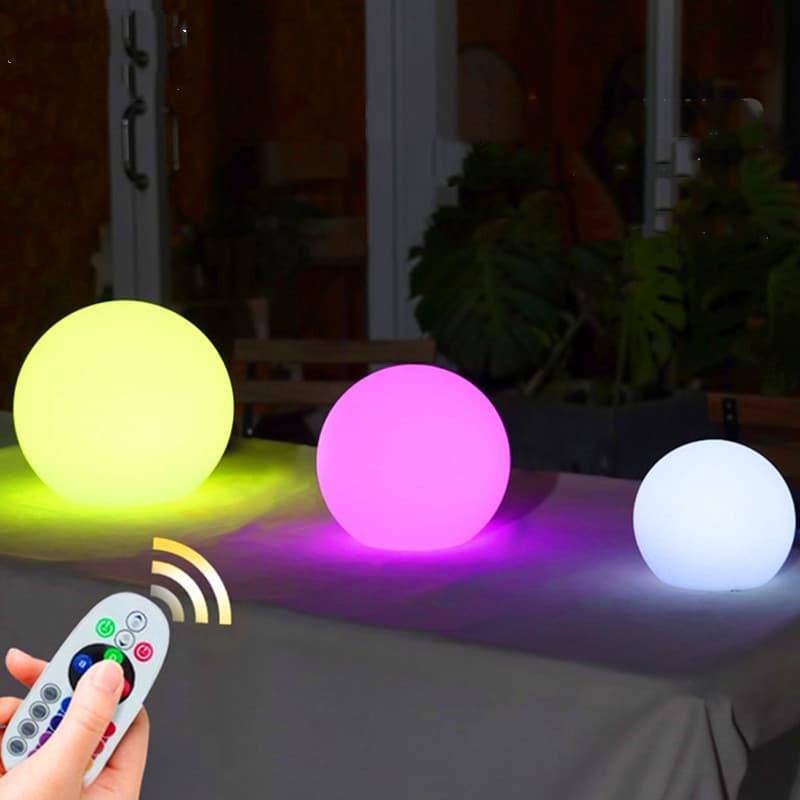 LED Glowing Sphere Light Outdoor Solar Ground Spike Glowing Ball Garden Courtyard Landscape Charging Spherical Light