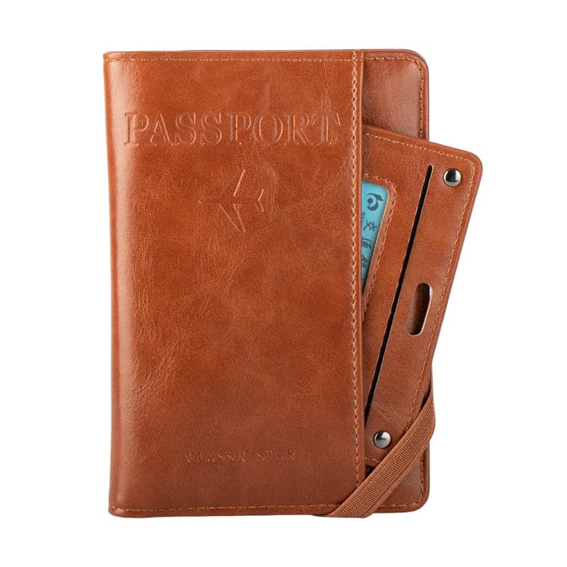 Multi-Function Passport Holder Organizer Card Case Travel Passport Pouch Document Wallet Card Holder