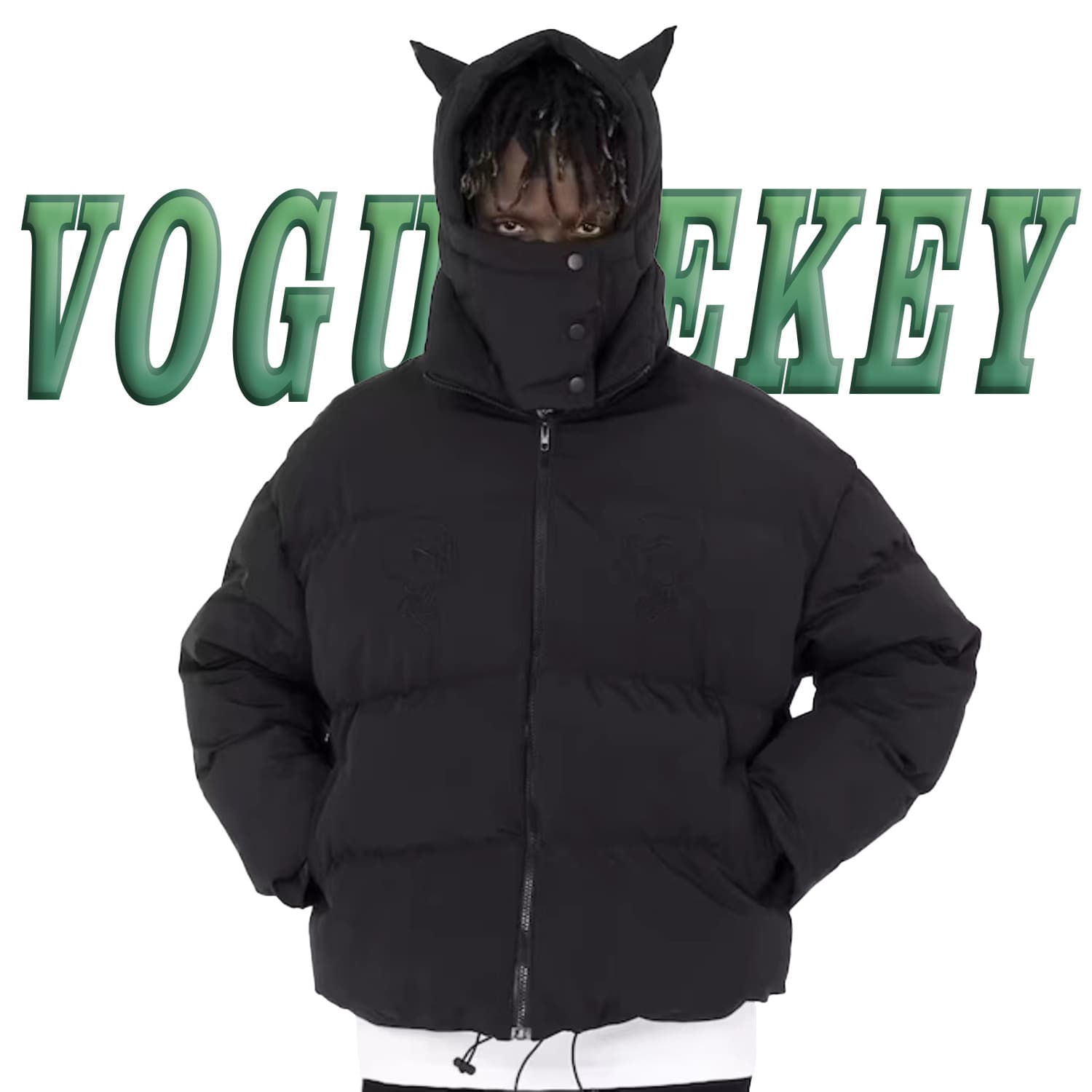 Zongchi Clothing American Street Masked Collar Solid Color Hooded Puffer Cotton Jacket Men Winter Thickened Cotton Coat Couple
