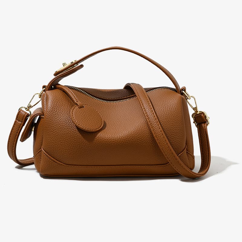 Women's Large-Capacity Commuter Bag, Light Luxury Soft Leather Bag, Niche Pillow Bag, European Style Handbag, Crossbody Bag