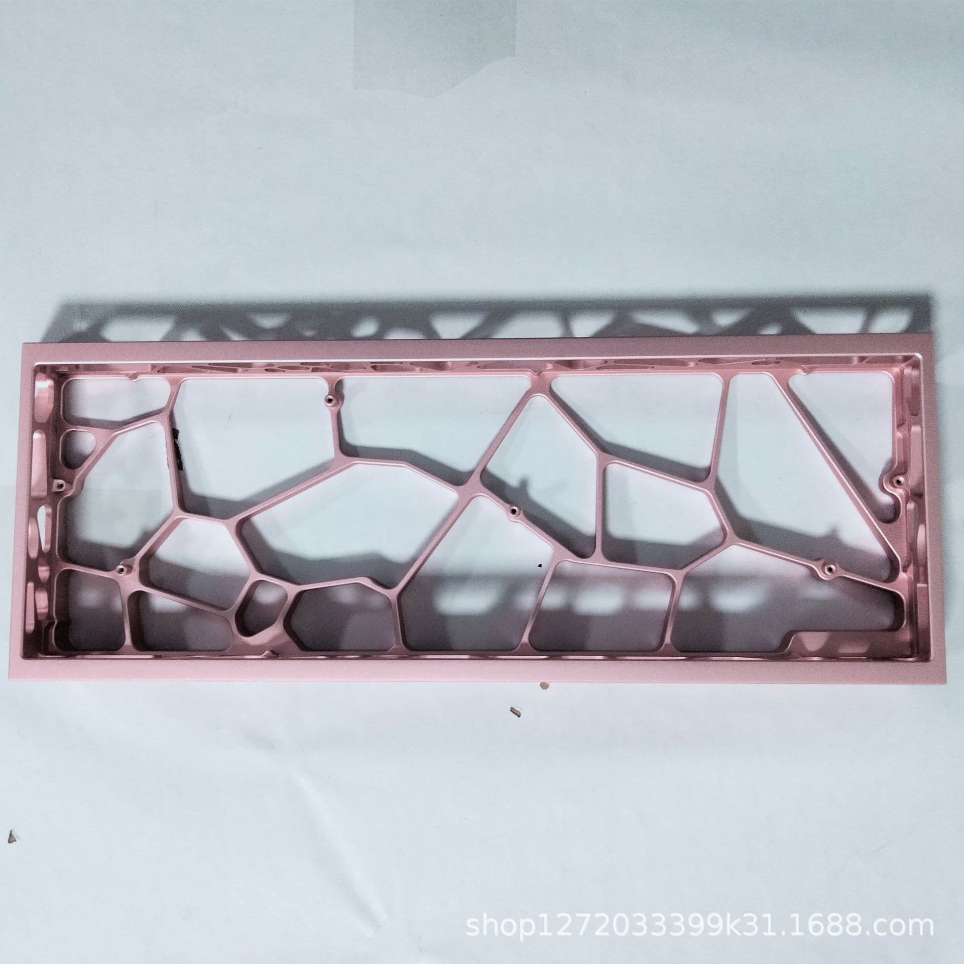 Pink 61-Key Skeleton Aluminum Alloy Case Compatible with Wooting 60/GH60 Magnetic Switch Mechanical Keyboard Modification E-Sports