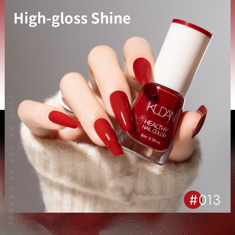 KUDAN Water-based Nail Polish No Bake, Long-lasting, Quick-drying, Peelable 10ml Light Scent Nail Art Accessories Nail Polish