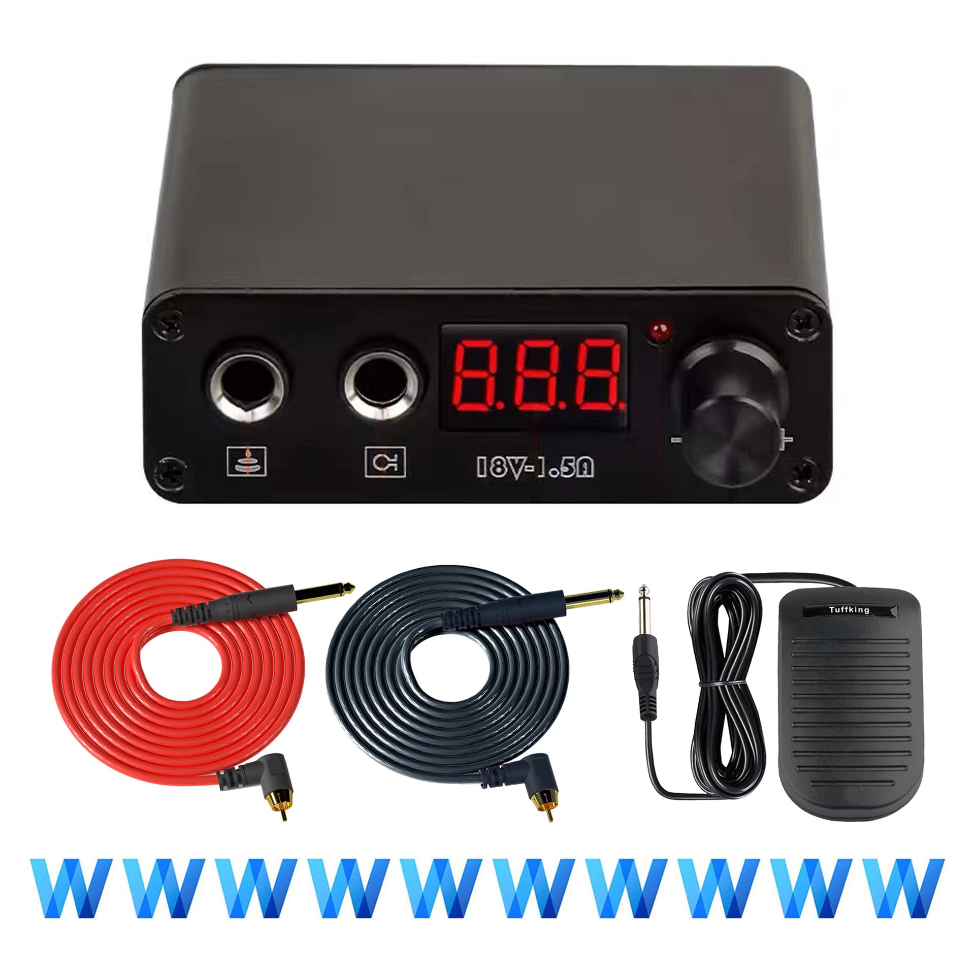 Cross-border Tattoo Power Supply Mini Tattoo Power Supply with LCD Display ED-1.5A High Quality Tattoo and Permanent Makeup Power Supply