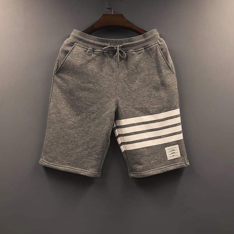 Trendy Striped Loose Fit Men's And Women's Couple Sports Shorts Casual Pants Five-Point Pants Summer Wear Comfortable Breathable