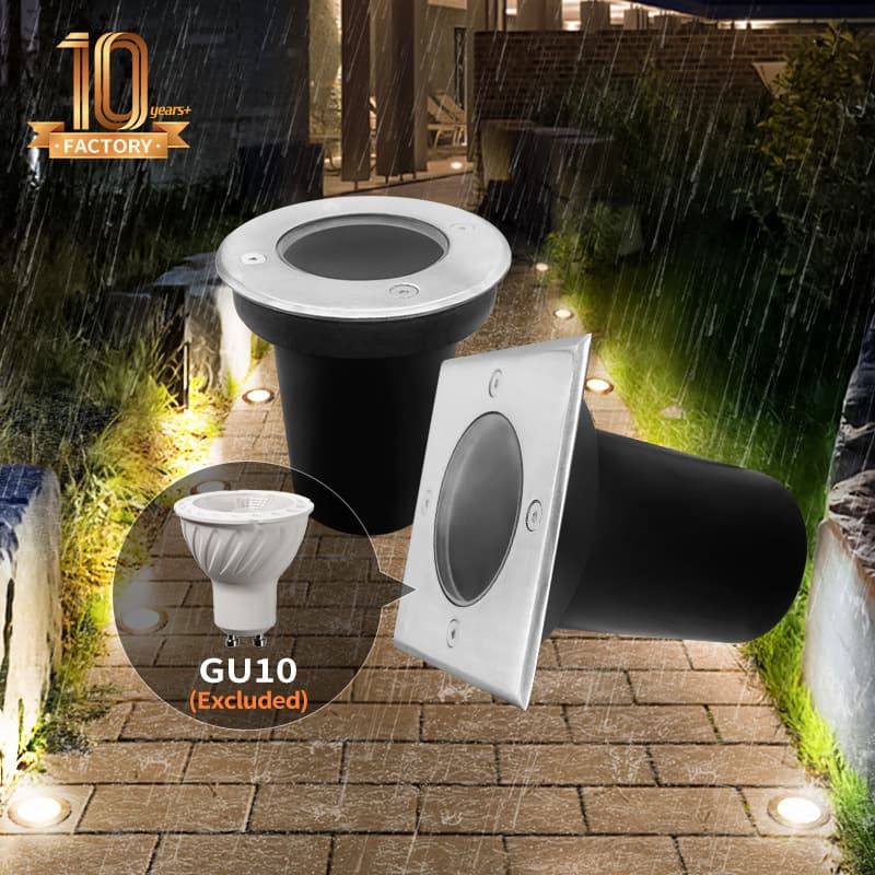 Source Factory GU10 Buried Light Garden Waterproof Ground Light MR16 Stake Light Courtyard Light Energy-Saving Buried Type
