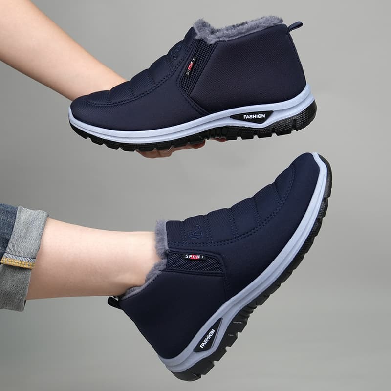 Winter New Cotton Boots Thick Warm Boots Waterproof Anti-Slip Unisex Snow Boots Middle-Aged Old Beijing Cotton Boots