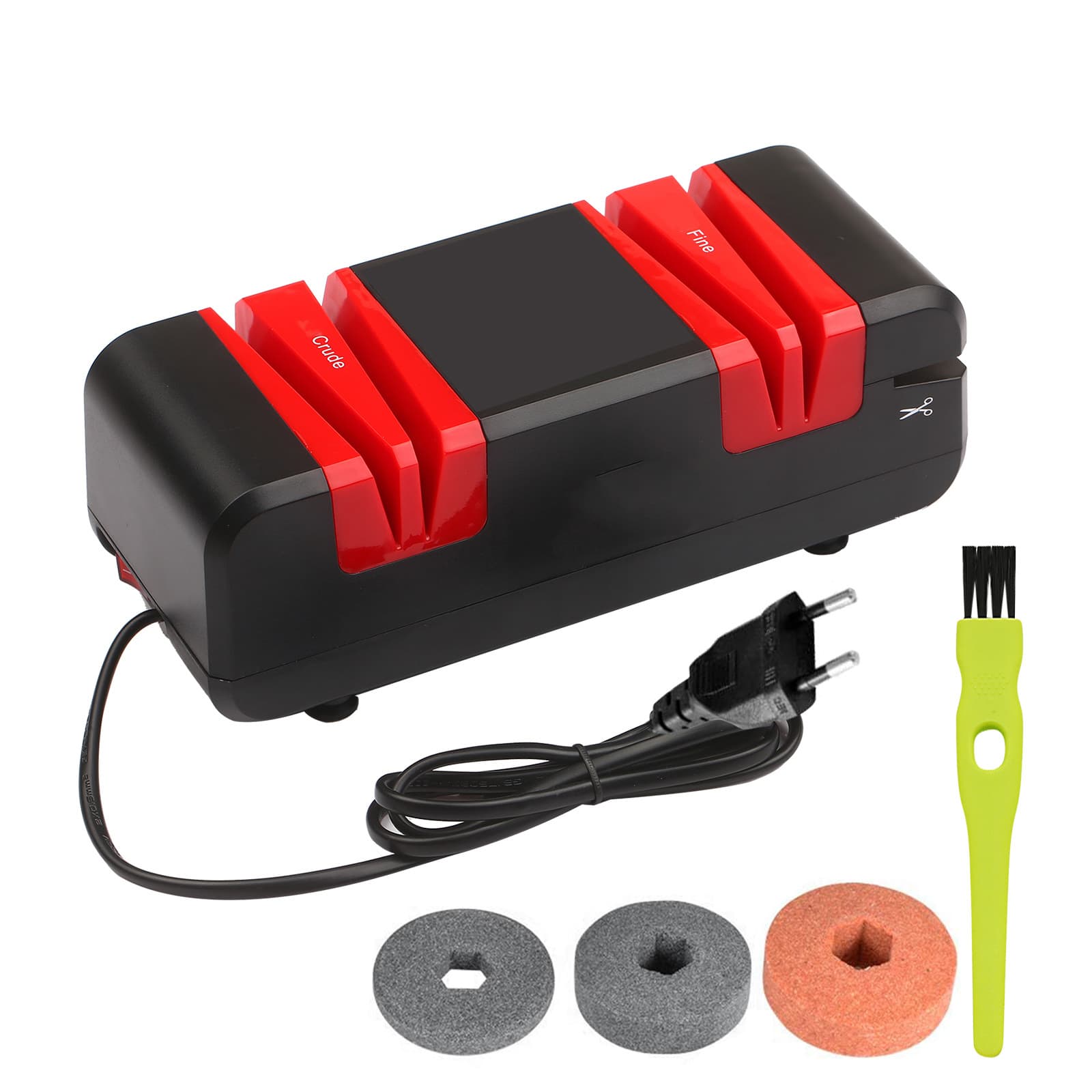 Automatic Electric Knife Sharpener, Multi-Function Sharpening Machine, Professional Kitchen Tool for Sharpening Kitchen Knives, Scissors, and Fruit Knives