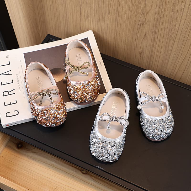 Girls Leather Shoes 2026 Spring Autumn New Style Girls Fashion Princess Shoes Children's Single Shoes Fashion Versatile Soft Sole Leather Shoes