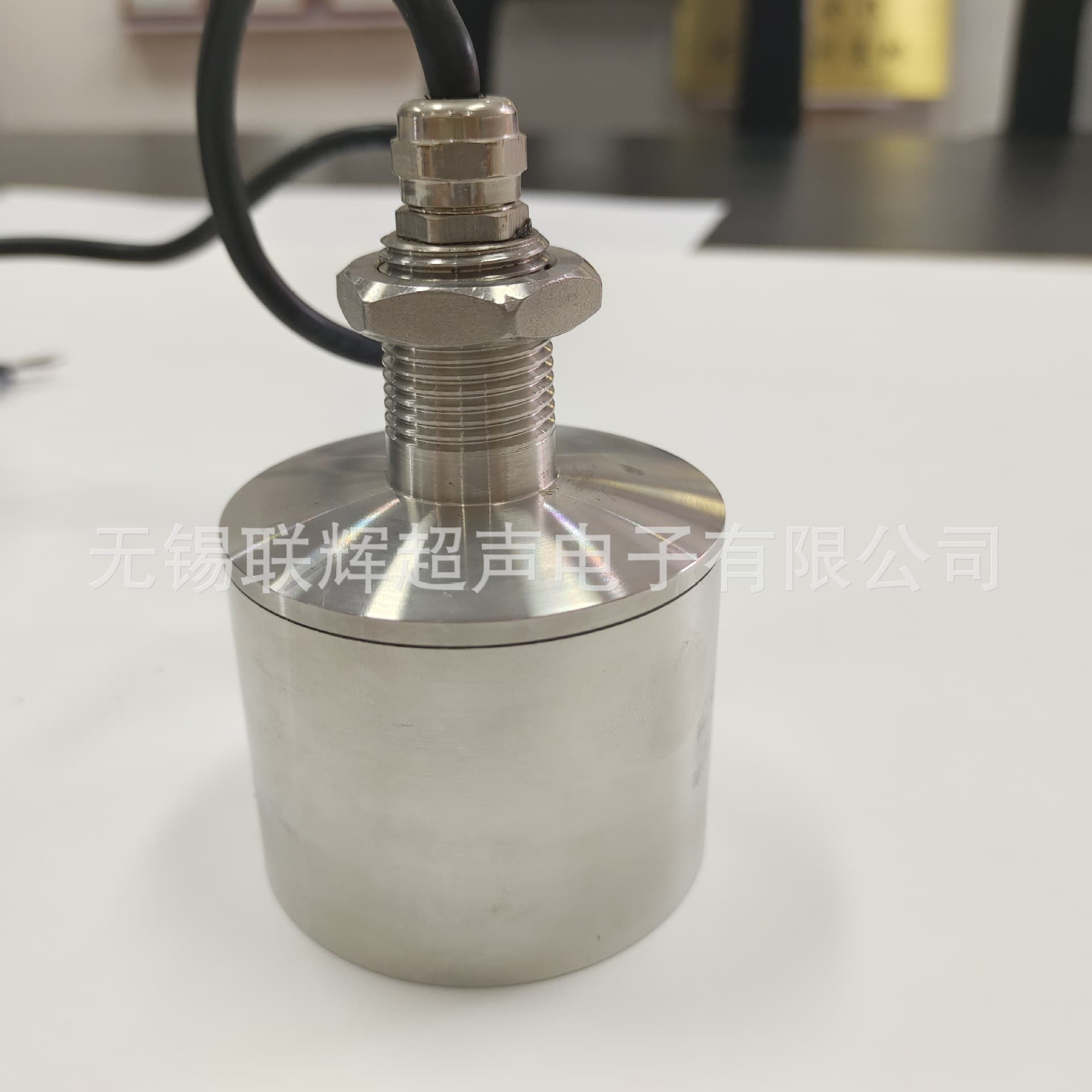 Stainless steel sonar 50/200kHz ultrasonic transducer for river water depth measurement and sludge interface determination