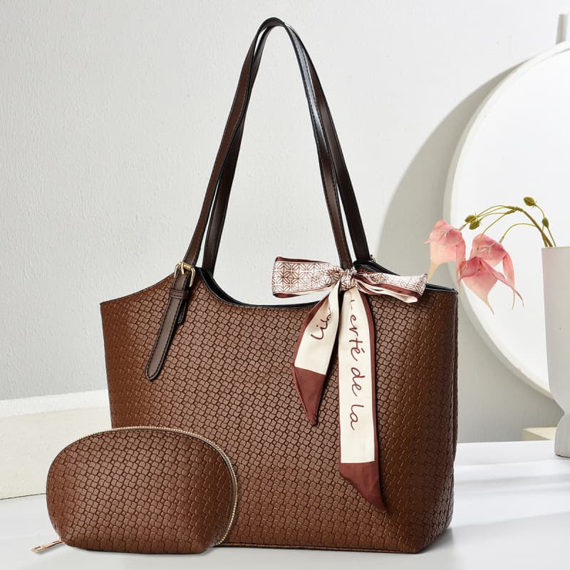 Large-capacity tote bag casual commuter shoulder bag temperament texture armpit bag women's bag totebags