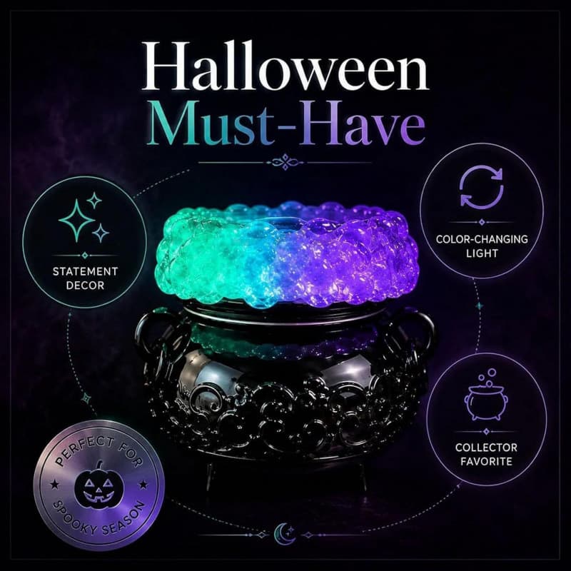 Cross-border Amazon Innovative Design LED Bubble Light Decor Halloween LED Bubble Light Cauldron