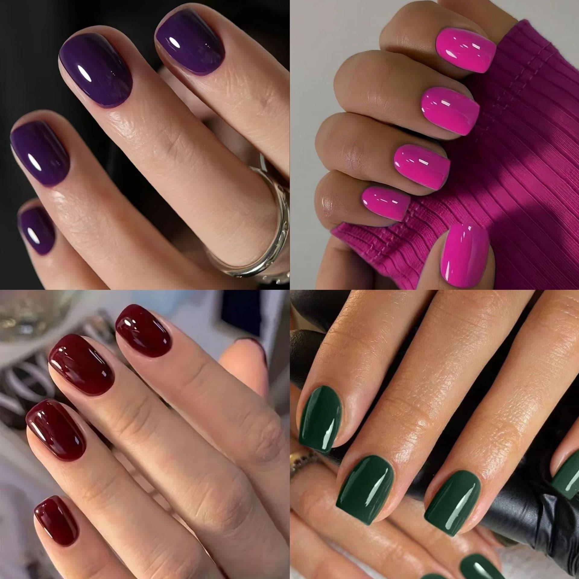Solid Color Short Square Wearable Nails, Finished Fake Nails, Manicure Patches, Fake Nails, Waterproof Removable Nail Patches Wholesale