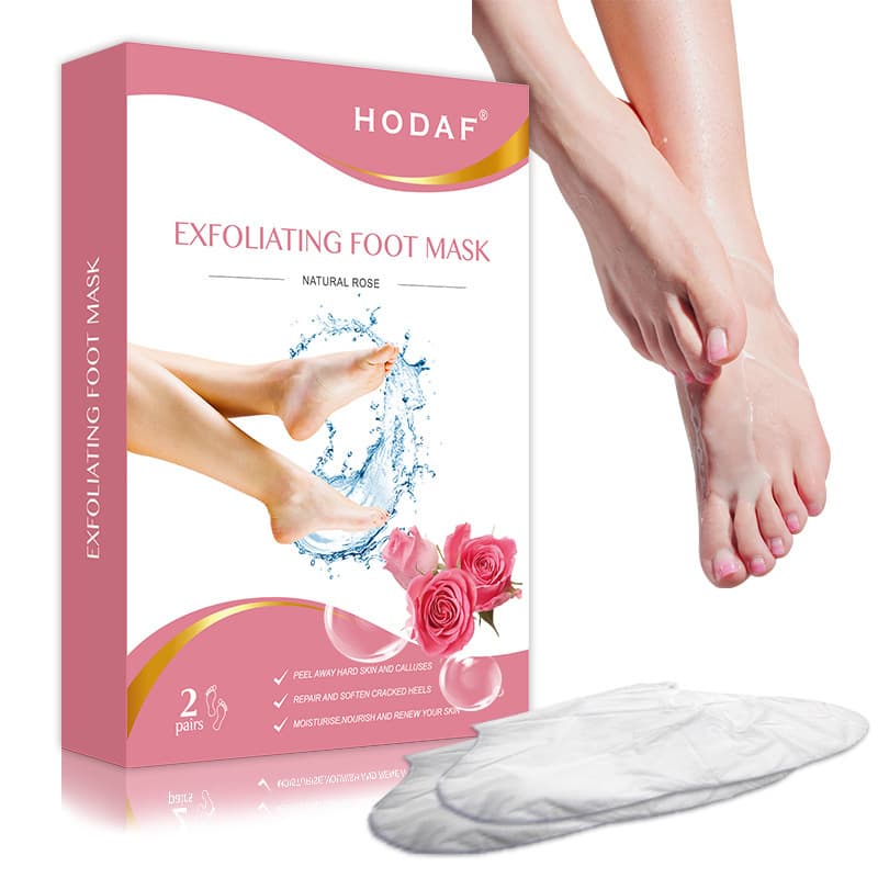 Foot Membrane Rose Foot Mask for Cross-border E-commerce, Foot Care Dead Skin Callus Remover Peeling Foot Mask Wholesale