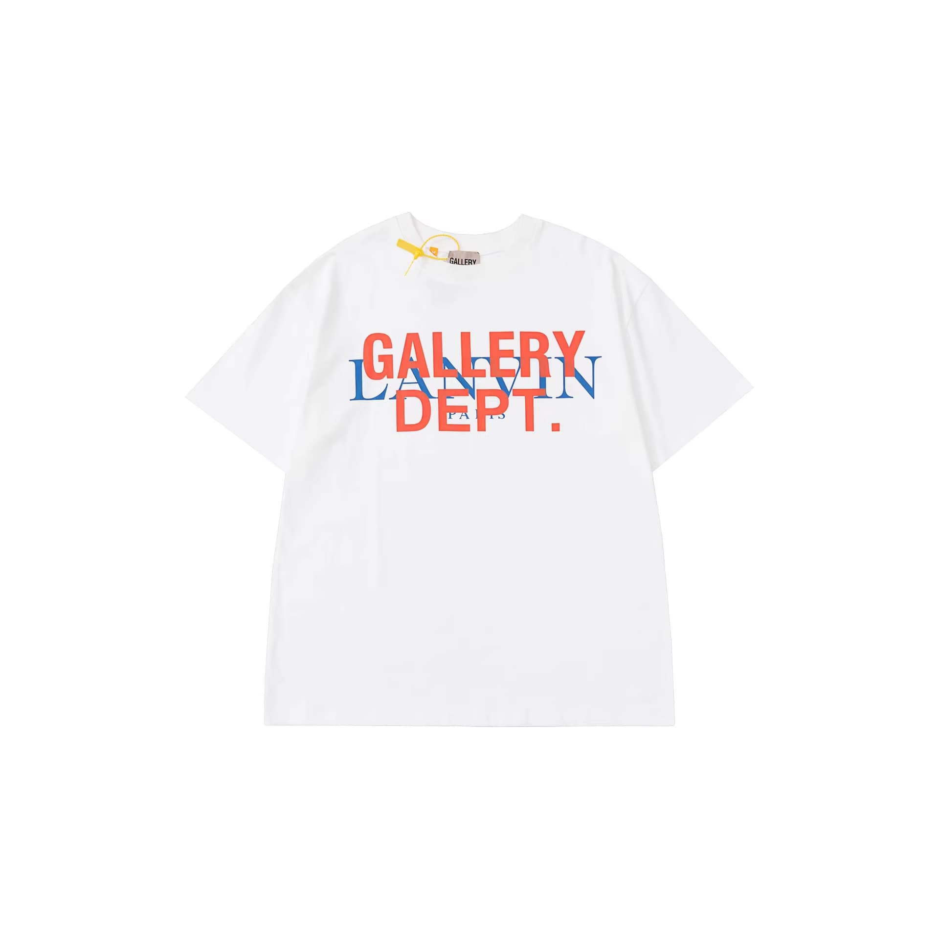 We Have Been Selling Gallery Dept Collaboration Tee Logo Letter Blue Limited Edition Overlapping Print Designs for a Long Time