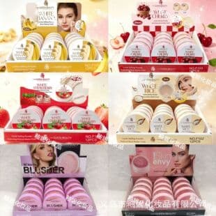 Cross-border trade shimmer long-lasting oil-control blush powder waterproof non-smudge setting powder lightweight breathable