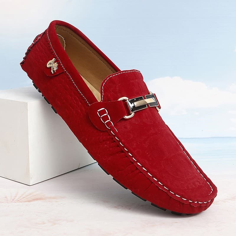 Cross-border autumn suede leather slip-on loafers, lightweight large size casual beanie shoes, formal driving shoes, versatile men's shoes