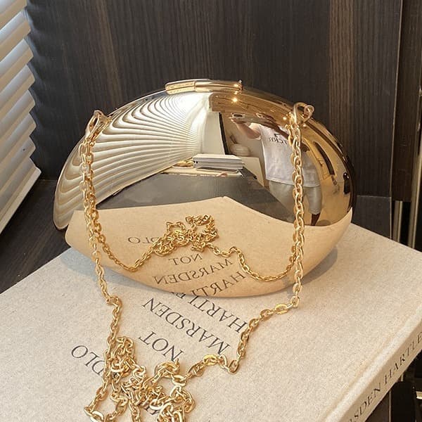 Acrylic Bag Women's New Stylish Versatile Evening Bag Premium Pebble Shape Crossbody Bag Simple Fashion