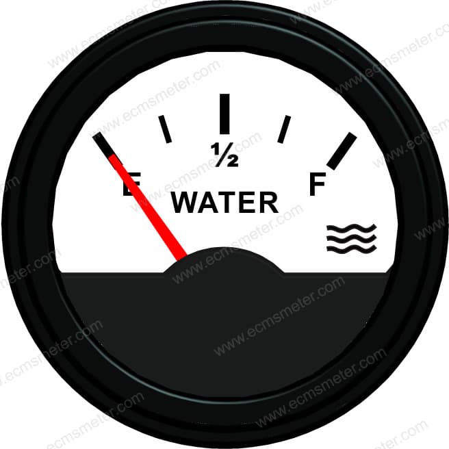ECCS 52mm Engineering Vehicle Agricultural Machinery Generator Set RV Yacht Ship Liquid Level Water Gauge Fresh Water Meter