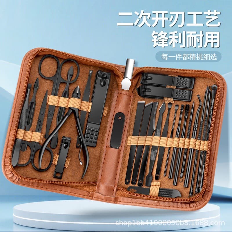 Manicure Tools 7/26 Piece Stainless Steel Nail Clipper Set Good Quality Manicure Tools Nail Clippers Full Set Drop Shipping
