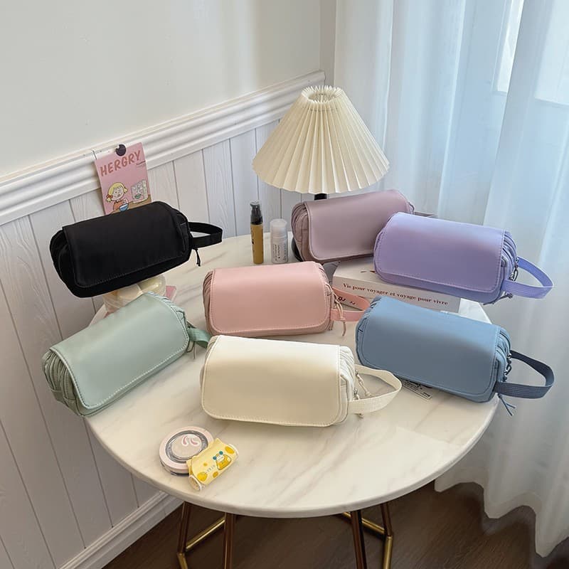 New Style Hand-Held Makeup Bag, Multi-Layered, High-End, Large-Capacity, Portable Travel Toiletry Storage Bag 12