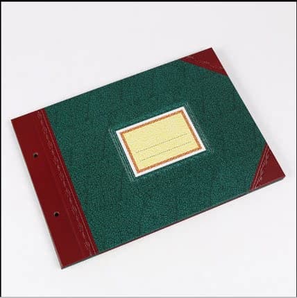 2902-16 Colored Ledger Cover - 16K account binder cover for office stationery and financial supplies wholesale.