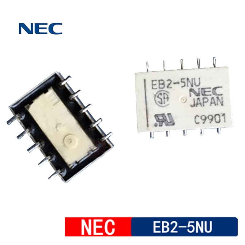 EB2-5NU Japan NEC Relay EB2-12NU 24V Two Normally Open Two Normally Closed 1A 10-pin Surface Mount Replace TQ2SA