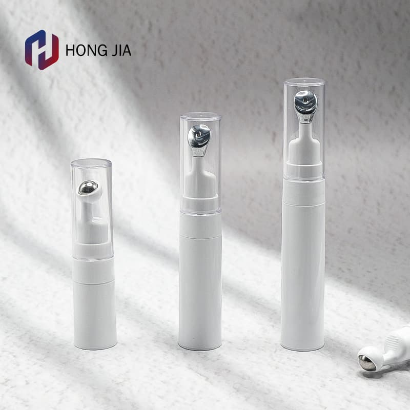 5/10/15ml Zinc Alloy Roller Ball Vacuum Eye Cream Bottle Anti-Oxidation Lotion Eye Cream Travel Portable Sample Packaging