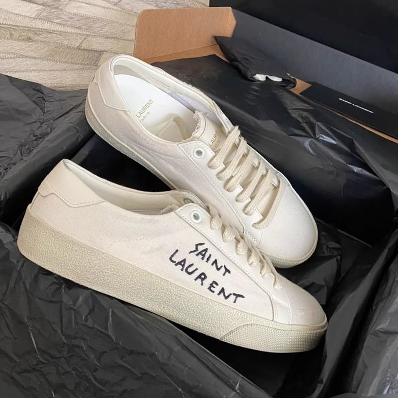 2024 Spring/Summer New White Sneakers Men's Canvas Shoes Couple Women's Casual Shoes Korean Style Trendy Fashion Lace-Up Flats