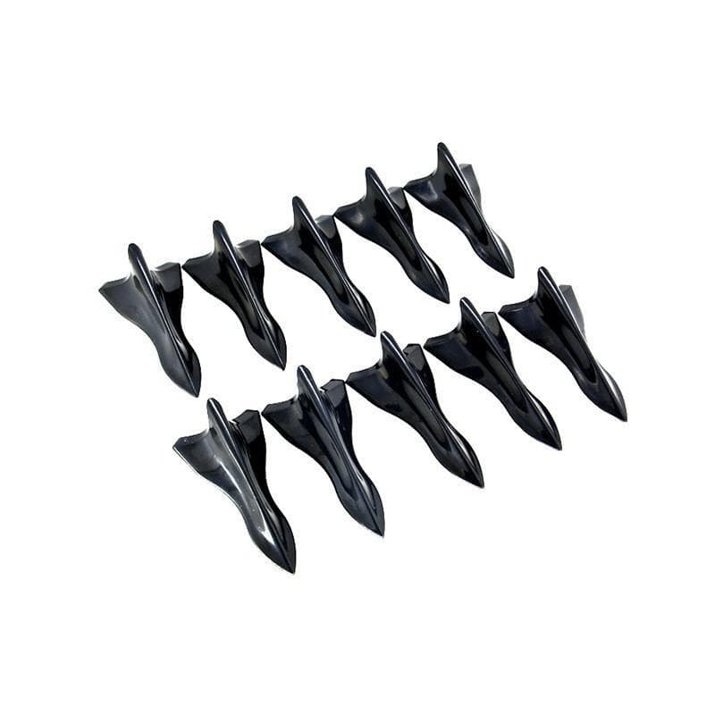 Auto Supplies Roof Rear Wing Black Shark Fin Universal Pointed Carbon Fiber Bumper Roof Modification Parts
