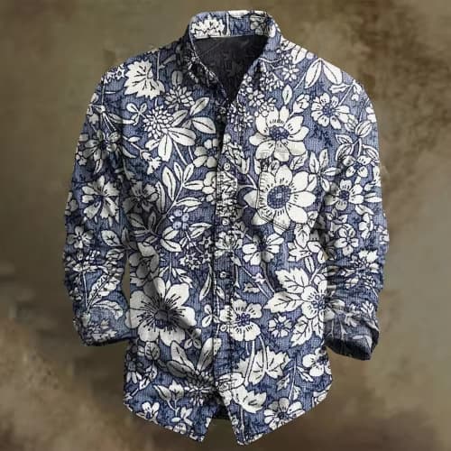 Cross-border Hot Selling 2026 Amazon Best Selling Men's Long Sleeve Shirt Casual Shirt Source Factory Long Sleeve Shirt