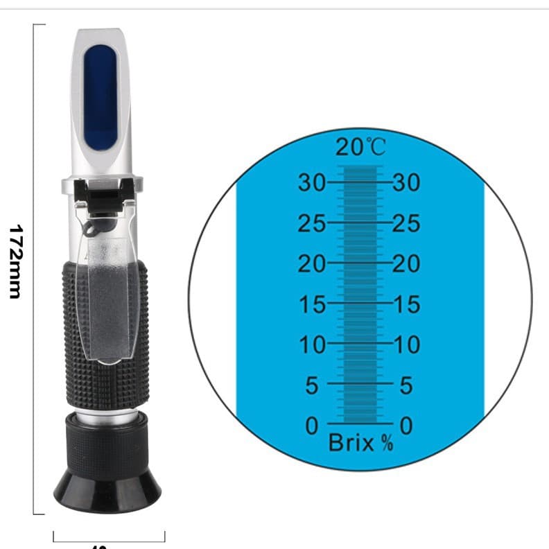 Handheld Refractometer Honey Meter High Concentration Sugar Meter Prism Refractometer Beer Meter Liquor Meter