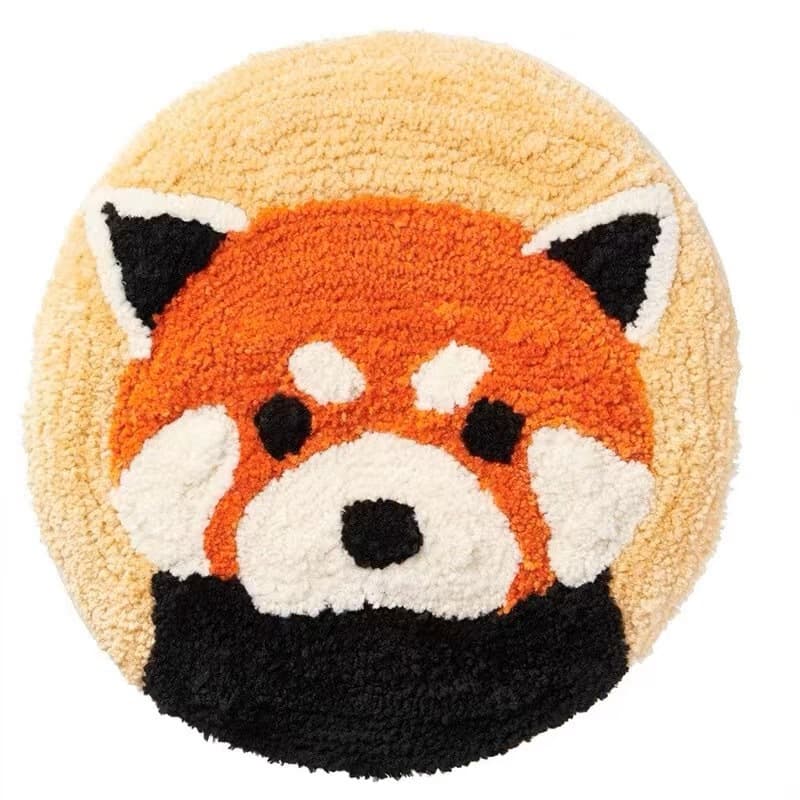 Anti-Slip Flocking Animal Assisted Sitting Pad Cartoon Giant Panda Bathroom Mat Dream Elegant Living Room Bedroom Dining Room