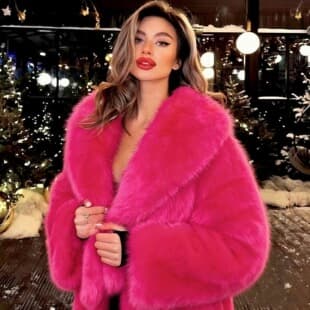 Cross-border Short Faux Fur Coat for Women, Thick Long Hair Coat, European and American Autumn and Winter Top, Cross-border Women's Clothing in Stock