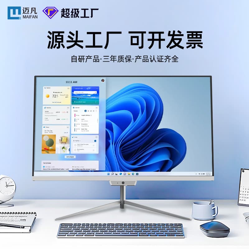High-Configuration i7 Core All-in-One New Model 21.5-23.8 inch for Office, Home, Online Classes, and Agency Use, Desktop Complete Set