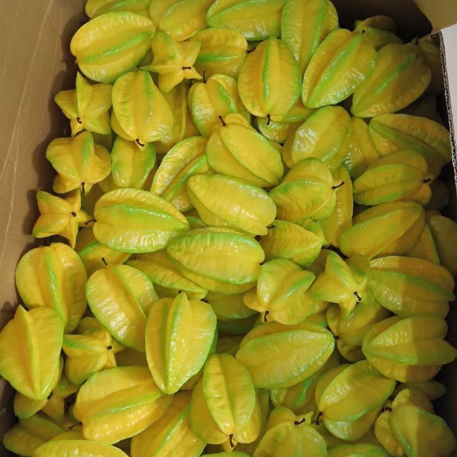 Simulated carambolas, fake fruits, oranges, apples, bananas, lemons, model props, decorations, fruit ornaments, shooting props