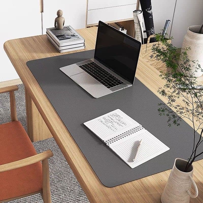 Extra-large Waterproof Custom Desk Mat, Office Mouse Pad, Laptop Keyboard Pad, Writing Leather Desk Tablecloth