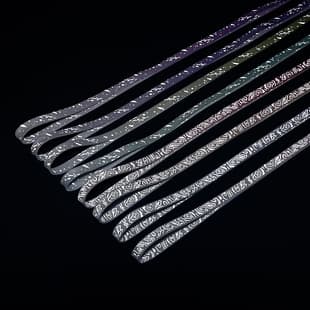 Reflective Shoelaces Wholesale Cross-Border Reflective Splatter Paisley Shoelaces for Casual Shoes Air Force 1 AF1 Laces Pair