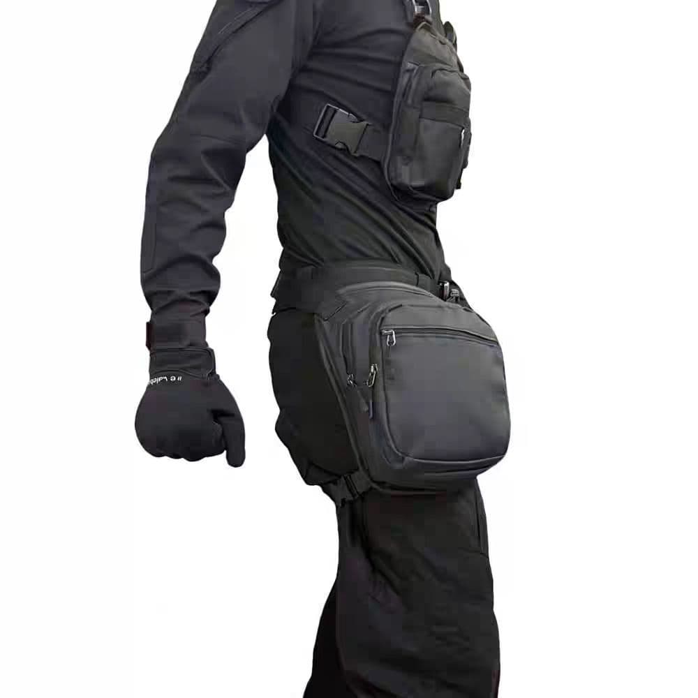 New Leg Bag Men's Casual Sports Waist Bag Outdoor Travel Chest Bag Multi-functional Tactical Leg Bag Hiking Cycling Bag