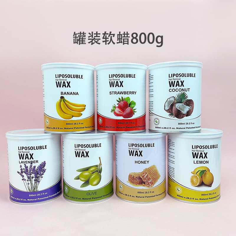 800g Canned Beeswax Hair Removal Wax Men's Hair Removal Cream Soft Wax for Armpits, Limbs, Face, and Whole Body Hair Removal Sugar Wax in Stock
