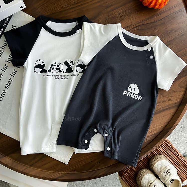 Baby Summer Romper Short Sleeve Cotton Thin Set for Infants and Toddlers Boys Summer Clothes 0114A006
