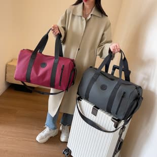 Lightweight Casual Travel Bag with Wet/Dry Separation and Shoe Compartment, Multi-functional Large Capacity Swimming and Gym Bag