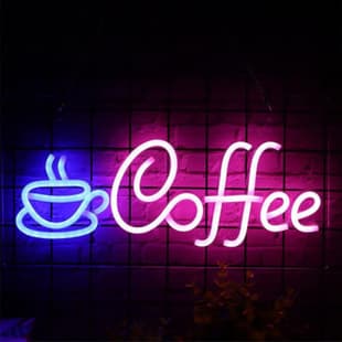 Amazon Backlit Neon Coffee Shop Decorative Light Sign, Beautiful Colors, Affordable Price