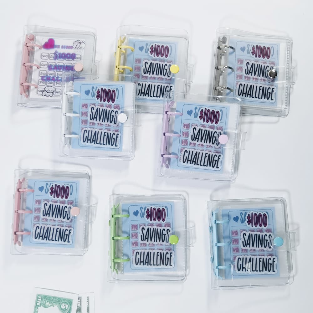 Cross-border Accounting Book, Money Pocket, Cash Loose-Leaf, Mini Savings Loose-Leaf Folder, Saving Challenge to Save Money, Savings Challenge Book