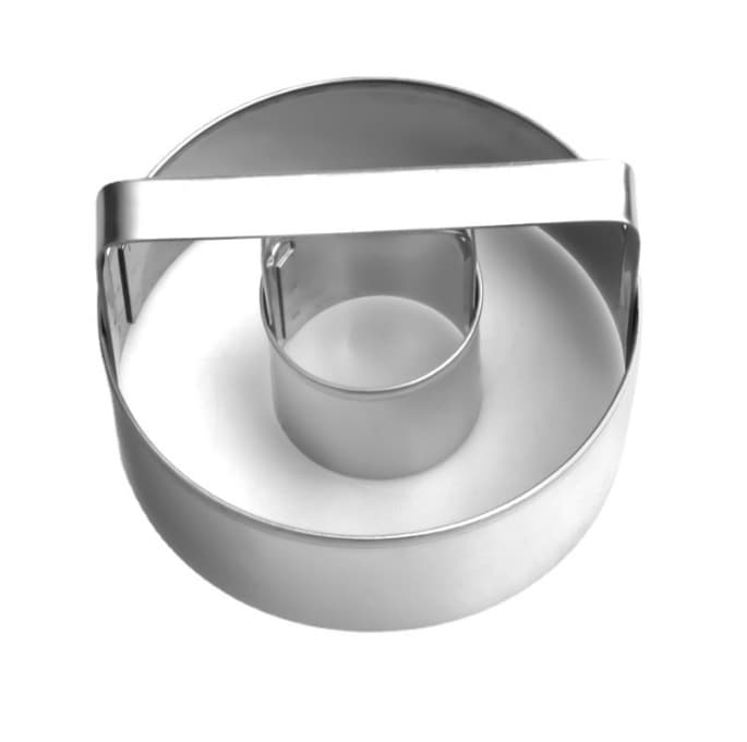 Stainless Steel Round Cookie Molds Press One-Shape Forming Cookie Biscuit Donut Molds DIY Baking Tools