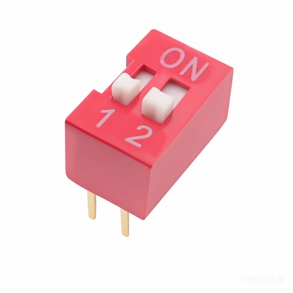 2.54mm Pin 2-Position DIP Switch, 2-Position 2.54mm DIP Pin 2P Code Switch