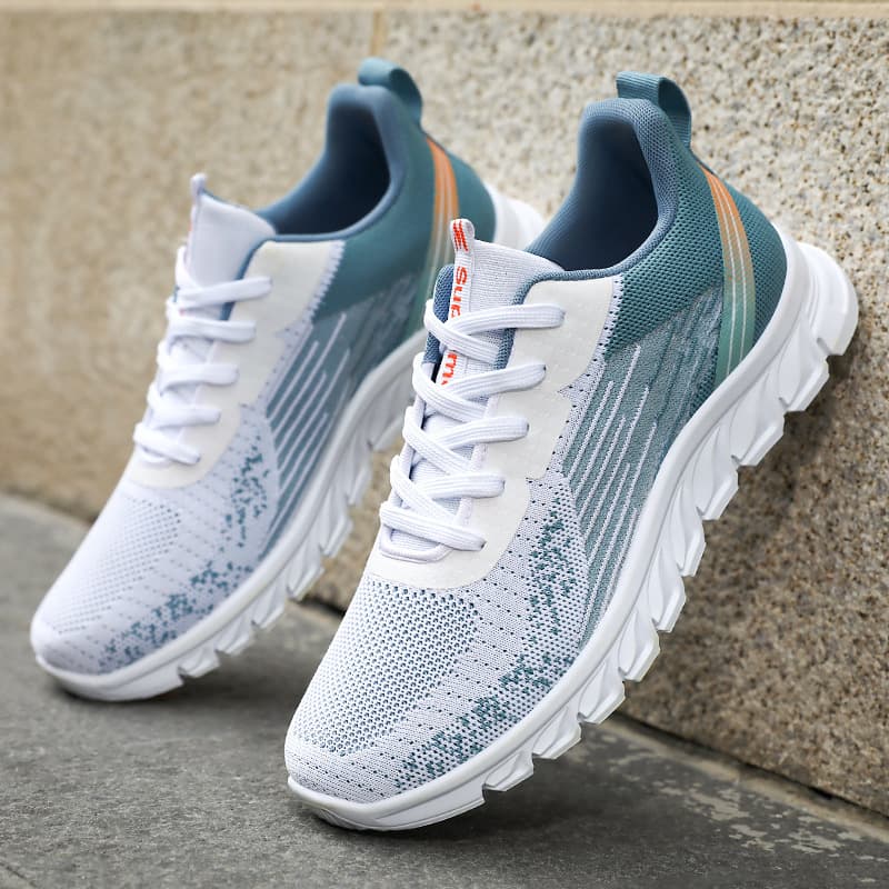 Men's Sneakers 2026 Spring Running Shoes Large Size Fashionable Sports Shoes Breathable Comfortable