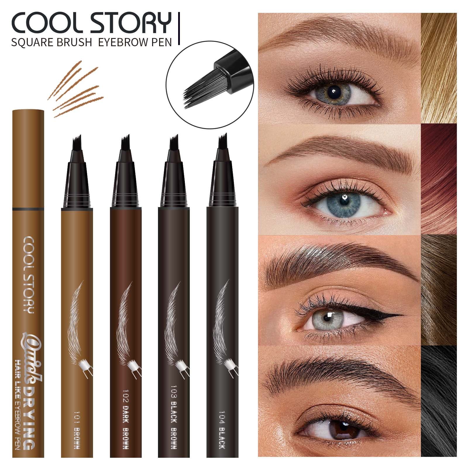 Cross-Border Liquid Eyebrow Pencil Cool Story Shapes Wild Eyebrows with Clear Roots, Natural, Long-Lasting, Quick-Drying, Waterproof and Sweat-Proof