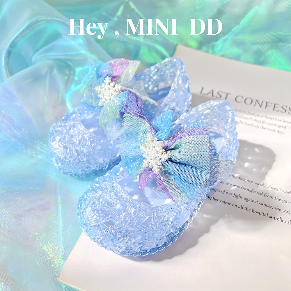 MINIDD2026 Spring and Summer New Girls Soft Soled Sandals Korean Style Hollow Breathable Bird's Nest Shoes Baby Beach Shoes