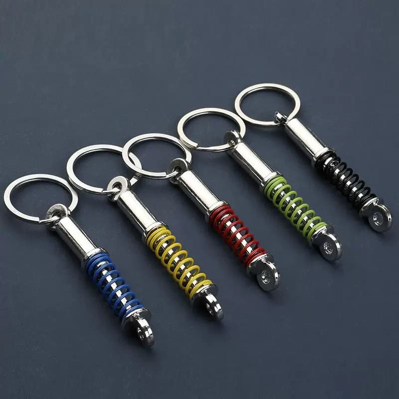 Manufacturer wholesale car modification advertising keychain shock absorber keychain shock absorber suspension figure keychain pendant
