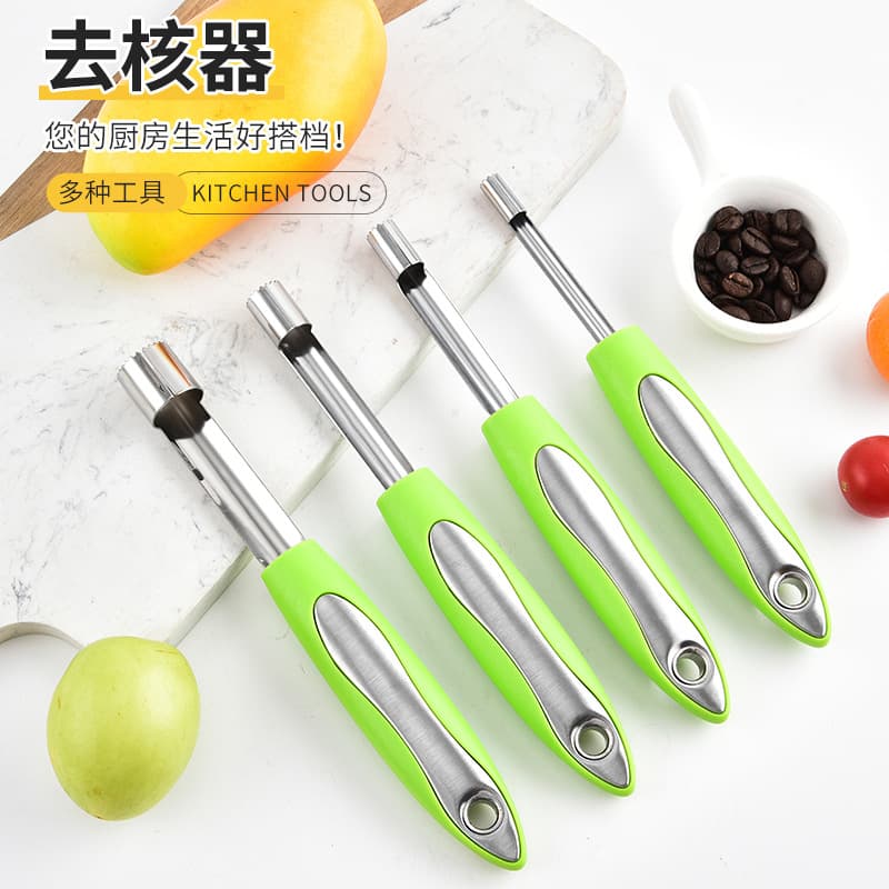 New PP Stainless Steel Kitchen Tool Corer Multi-functional Home Date Pit Remover Longan Cherry Cross-border Supply